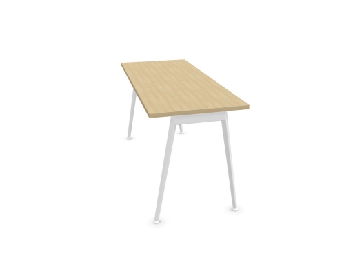 Bureau individuel contemporain pieds trapèzes 60 cm