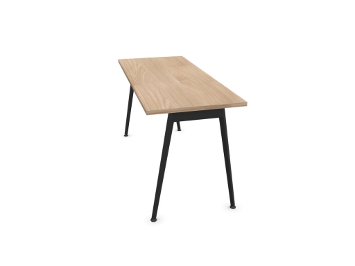 Bureau individuel contemporain pieds trapèzes 60 cm