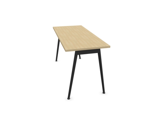 Bureau individuel contemporain pieds trapèzes 60 cm