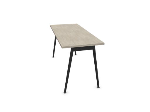 Bureau individuel contemporain pieds trapèzes 60 cm