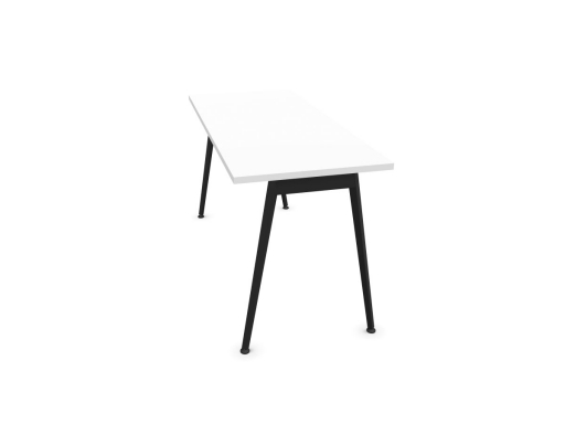 Bureau individuel contemporain pieds trapèzes 60 cm