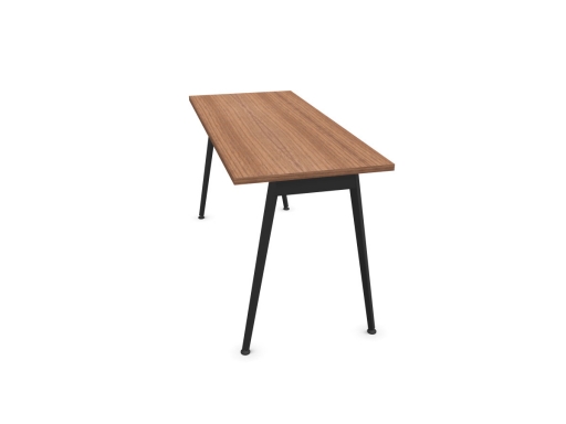 Bureau individuel contemporain pieds trapèzes 60 cm