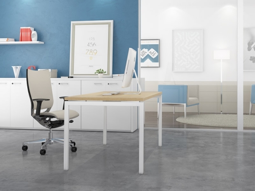 Bureau individuel ARCTIC, Bureau individuel design pas cher fabriqué en Italie