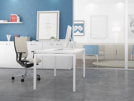 Bureau individuel ARCTIC, Bureau individuel design pas cher fabriqué en Italie