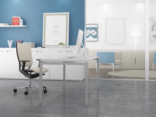 Bureau individuel ARCTIC, Bureau individuel design pas cher fabriqué en Italie