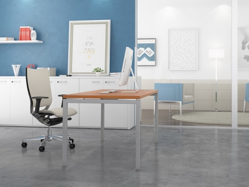 Bureau individuel ARCTIC, Bureau individuel design pas cher fabriqué en Italie