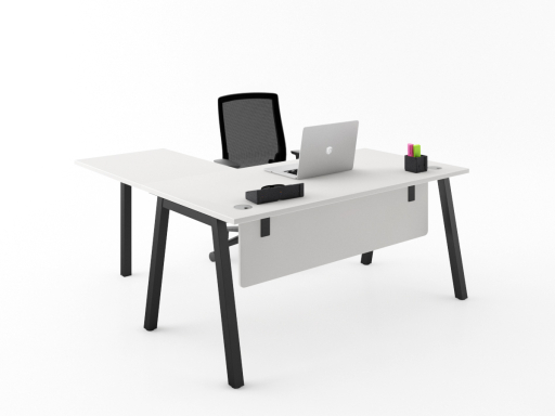 Pack bureau d'angle HERITAGE + siège ergonomique, pas cher