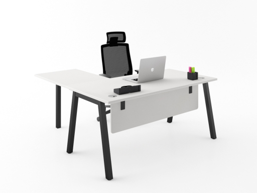 Pack bureau d'angle HERITAGE + siège ergonomique, pas cher