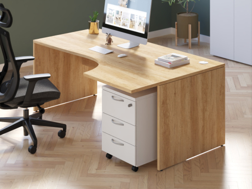 Bureau compact en angle PILOTE, fabrication française