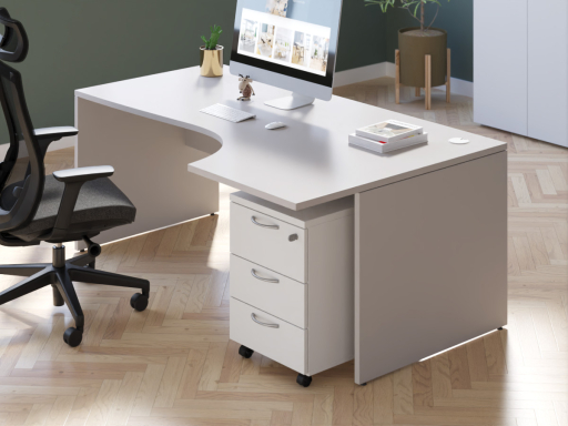 Bureau compact en angle PILOTE, fabrication française