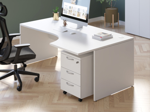 Bureau compact en angle PILOTE, fabrication française