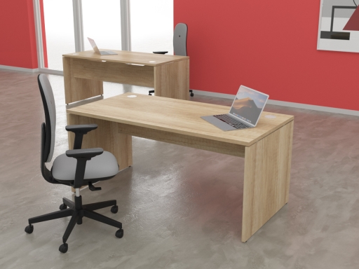 Bureau individuel en bois mélaminé, made in France