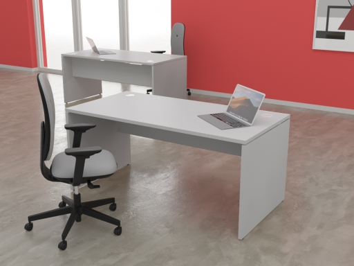 Bureau individuel en bois mélaminé, made in France