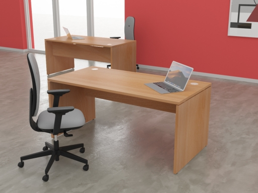 Bureau individuel en bois mélaminé, made in France