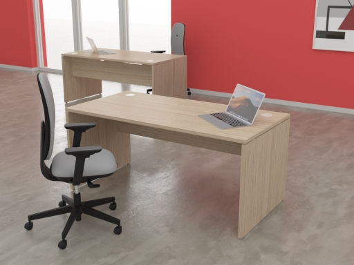 Bureau individuel en bois mélaminé, made in France