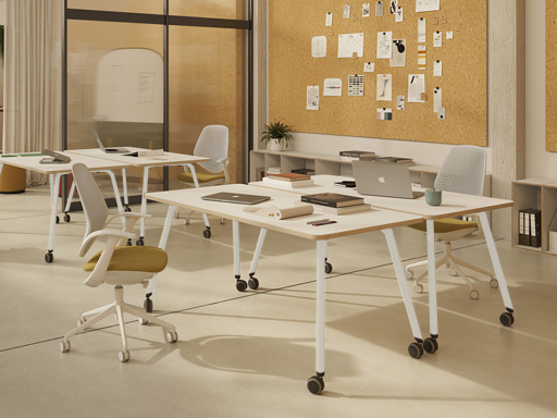 Bureau avec roulettes pas cher, fabriqué en Espagne