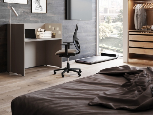 Bureau de télétravail avec cloisons pratique et pas cher