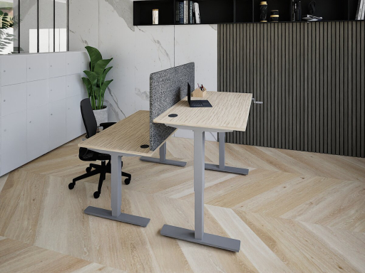 Bureau assis debout à manivelle FLY-UP One