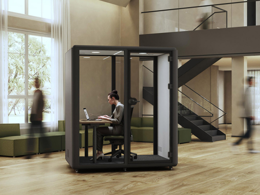 Cabine acoustique entièrement équipée KUBO M