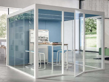 Cabine acoustique XCHANGE double vitrage acoustique, 1 personne