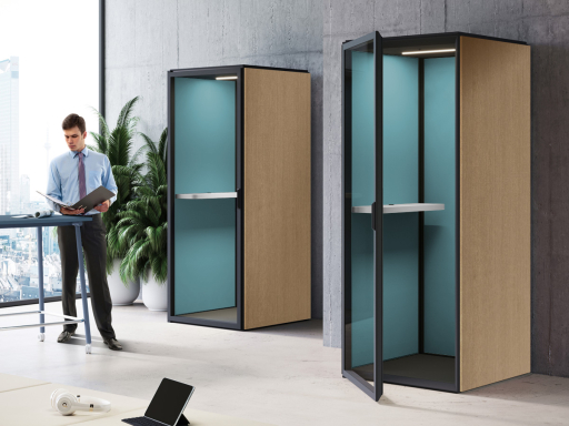Cabine acoustique READY pour espace professionnel, fabrication italienne