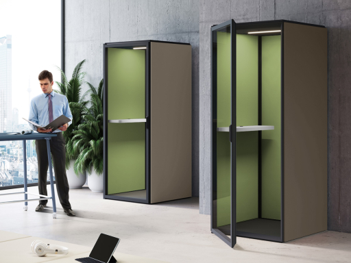 Cabine acoustique READY pour espace professionnel, fabrication italienne