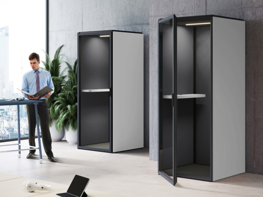 Cabine acoustique READY pour espace professionnel, fabrication italienne