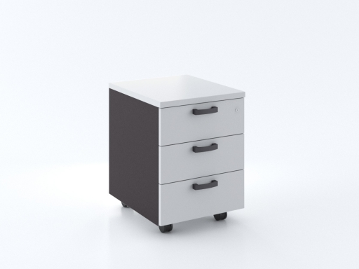 Caisson mobile 3 tiroirs bicolore