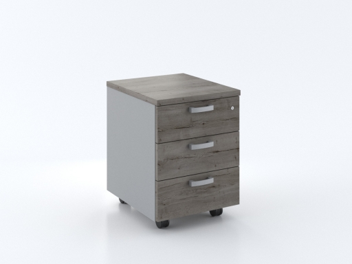 Caisson mobile 3 tiroirs bicolore