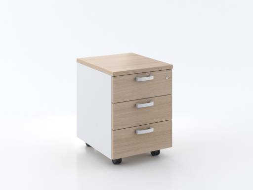 Caisson mobile 3 tiroirs bicolore