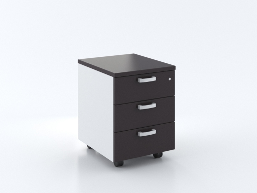 Caisson mobile 3 tiroirs bicolore