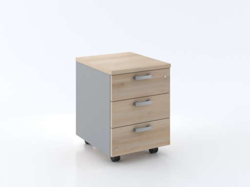 Caisson mobile 3 tiroirs bicolore