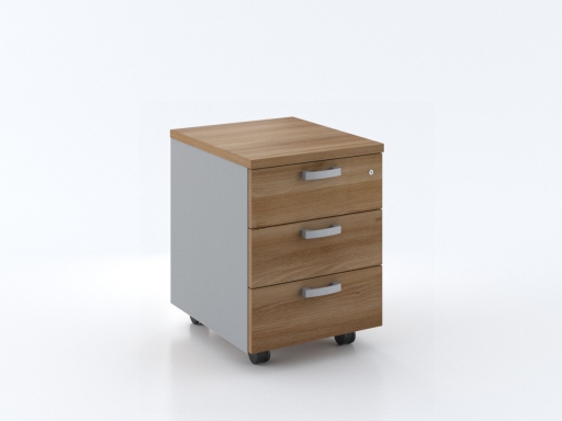 Caisson mobile 3 tiroirs bicolore