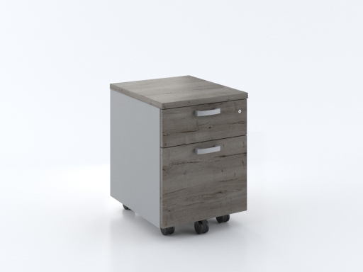 Caisson mobile 2 tiroirs bicolore