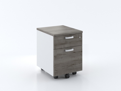 Caisson mobile 2 tiroirs bicolore