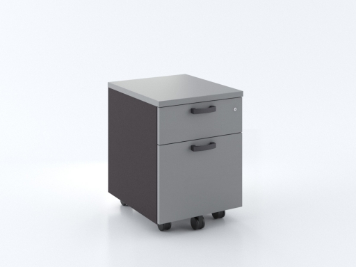 Caisson mobile 2 tiroirs bicolore