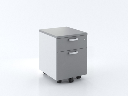 Caisson mobile 2 tiroirs bicolore