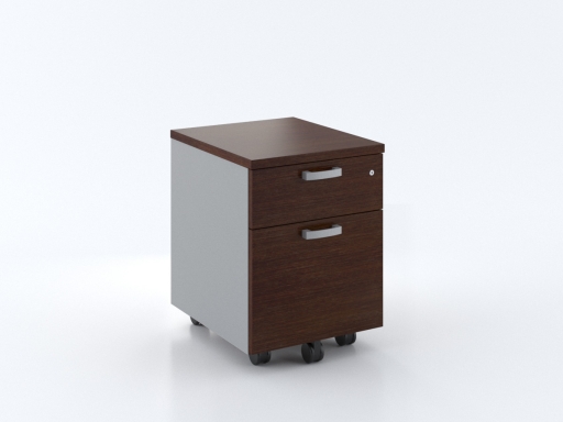 Caisson mobile 2 tiroirs bicolore