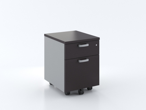 Caisson mobile 2 tiroirs bicolore