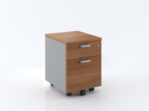 Caisson mobile 2 tiroirs bicolore