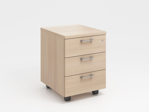 Caisson hauteur bureau OFFLINE 4 tiroirs uni pratique