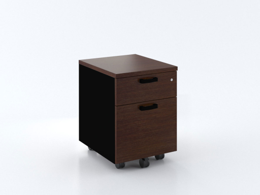 Caisson mobile 2 tiroirs bicolore