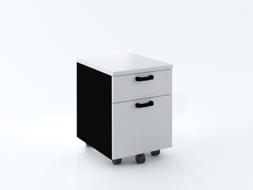 Caisson mobile 2 tiroirs bicolore