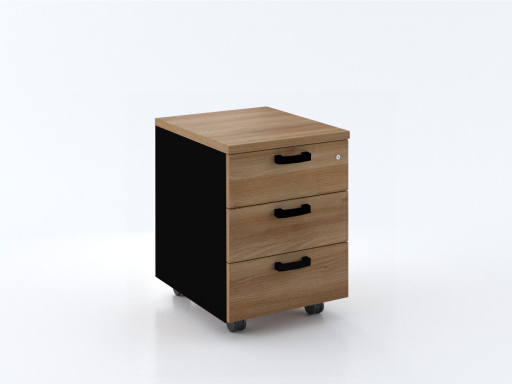 Caisson mobile 3 tiroirs bicolore