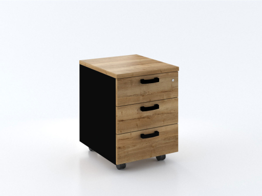 Caisson mobile 3 tiroirs bicolore