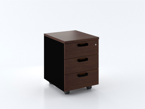 Caisson mobile 3 tiroirs bicolore