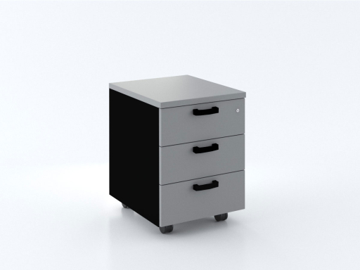 Caisson mobile 3 tiroirs bicolore