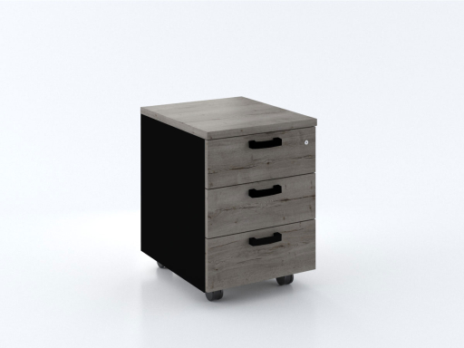 Caisson mobile 3 tiroirs bicolore