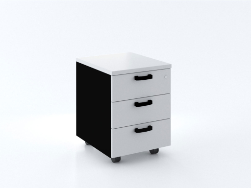 Caisson mobile 3 tiroirs bicolore