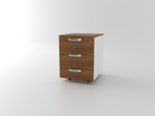 Caisson mobile 3 tiroirs bicolore